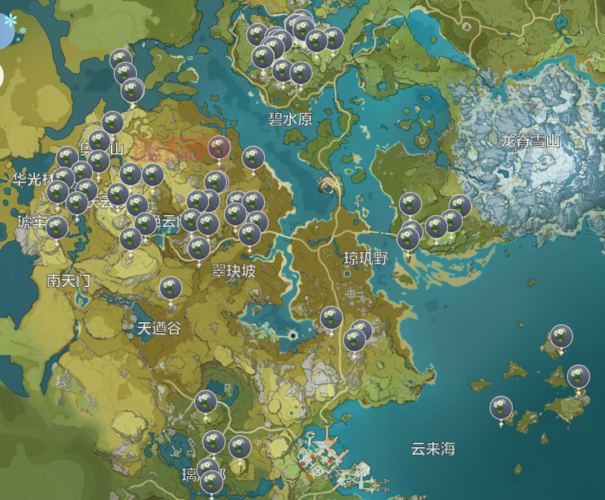 原神清心原材料位置大全：最全采集点推荐