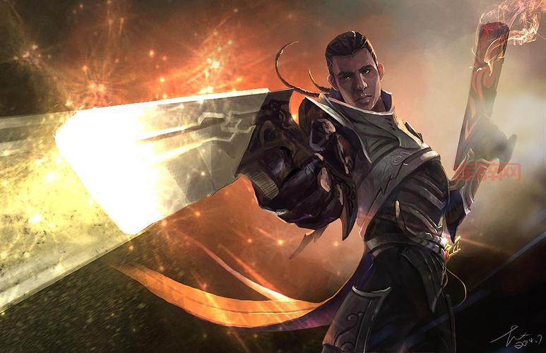 分享一些英雄联盟卢锡安的图片，真的太帅气了！