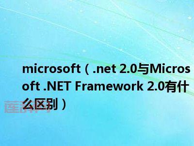 深入了解 Microsoft .NET Framework 2.0 及其应用环境