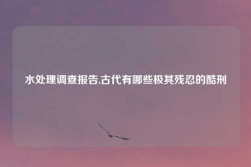 水处理调查报告,古代有哪些极其残忍的酷刑