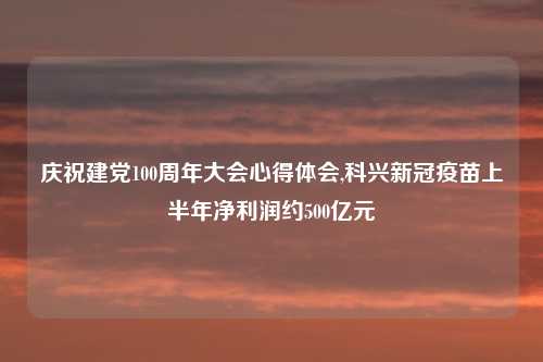 庆祝建党100周年大会心得体会,科兴新冠疫苗上半年净利润约500亿元