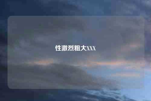 性激烈粗大XXX